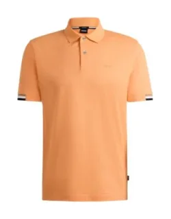 Regular-fit Polo Shirt With Rubberized Logo