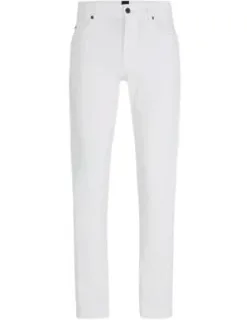 Slim-fit Jeans In Cashmere-touch Denim