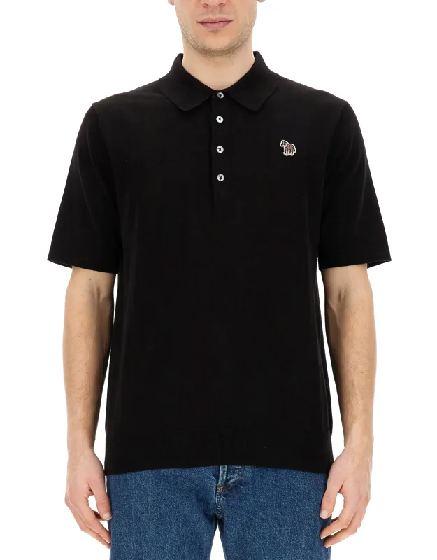Ps Polo Shirt With Zebra Patch