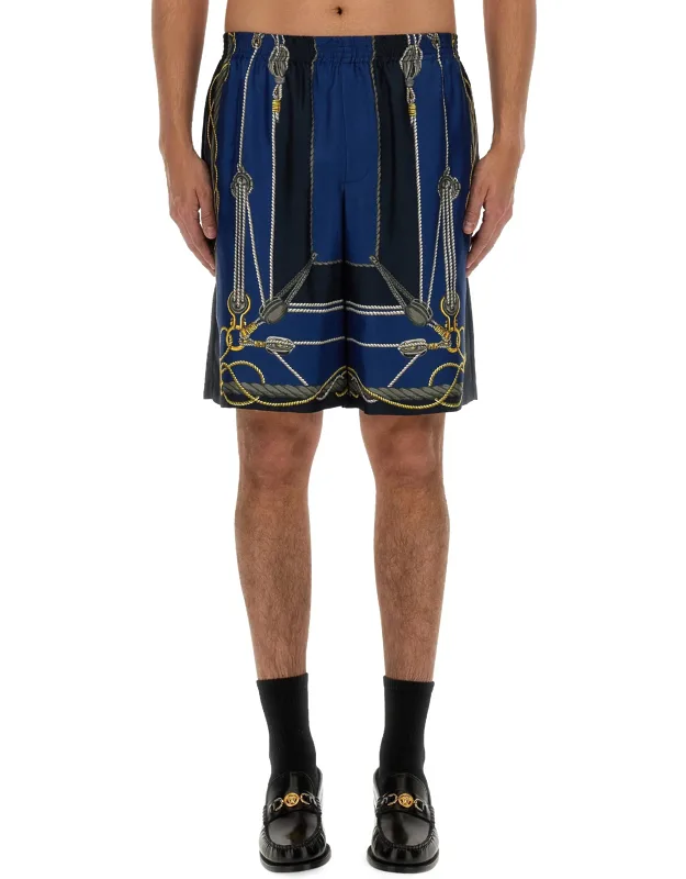 Twill Bermuda Shorts Made In Italy