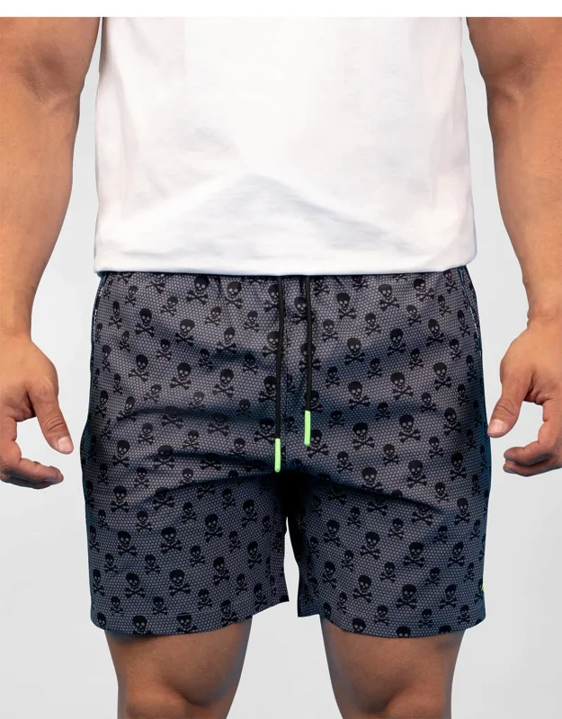 Lion Skull Crossbones Swim Shorts