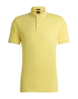 Slim-fit Polo Shirt In Washed Stretch-cotton Piqué