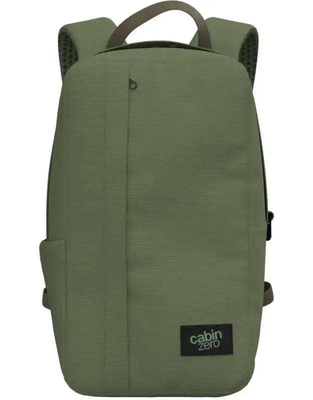 Classic Flight Backpack 12l Khaki With Rfid Blocking Pocket And Tracking Tag