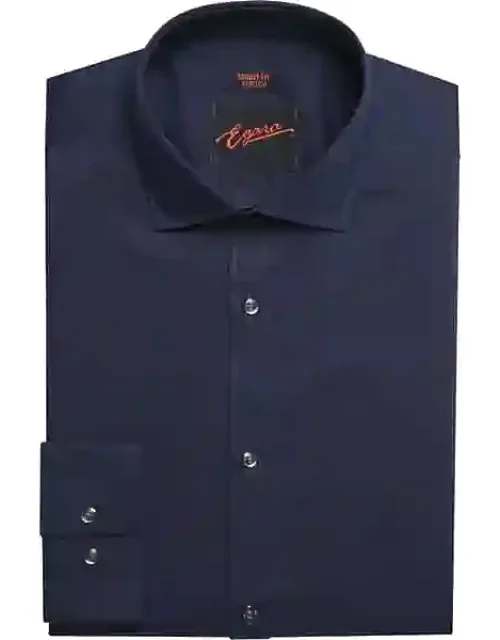 Skinny Fit Solid Dress Shirt