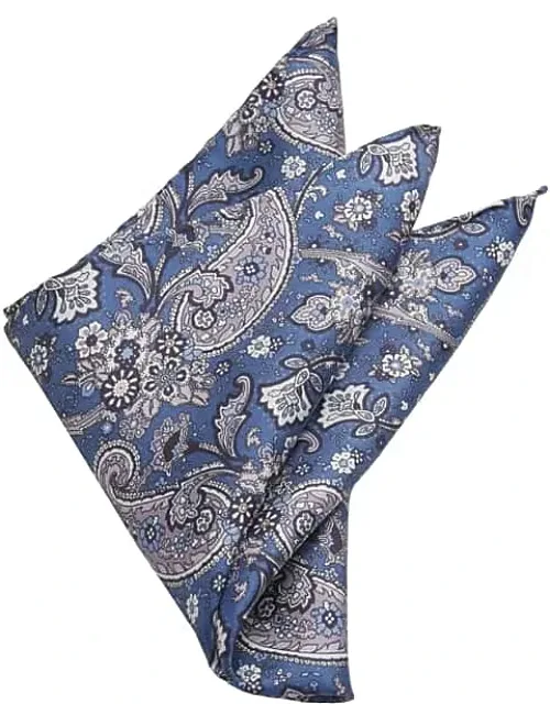 Paisley Lattice Silk Pocket Square