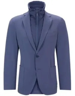 Water-repellent Jacket In Slim Fit With Zip-up Inner