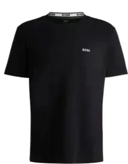 Cotton-piqu T-shirt With Oxford-jacquard Back Collar