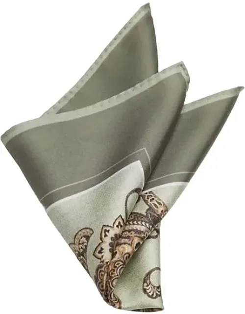 Paisley Botanical Silk Pocket Square