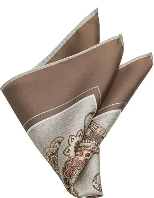 Paisley Botanical Silk Pocket Square
