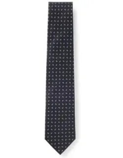 Silk-blend Tie With Jacquard Pattern