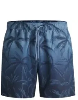 Quick-dry Swim Shorts With Seasonal Print