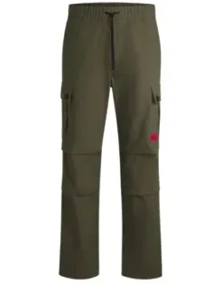 Regular-fit Cargo Trousers In Ripstop Cotton