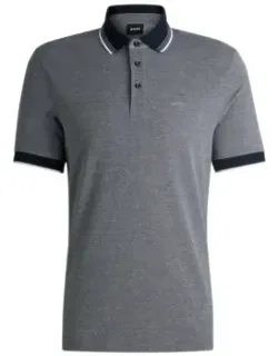 Oxford Cotton Piqué Polo Shirt With Logo Detail
