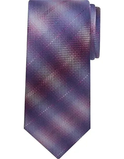 _ombre Plaid Tie With Subtle Effect_