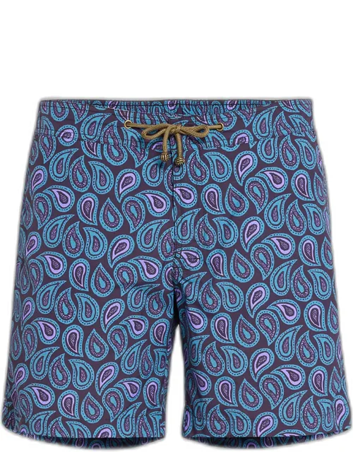 Large Paisley Swim Shorts