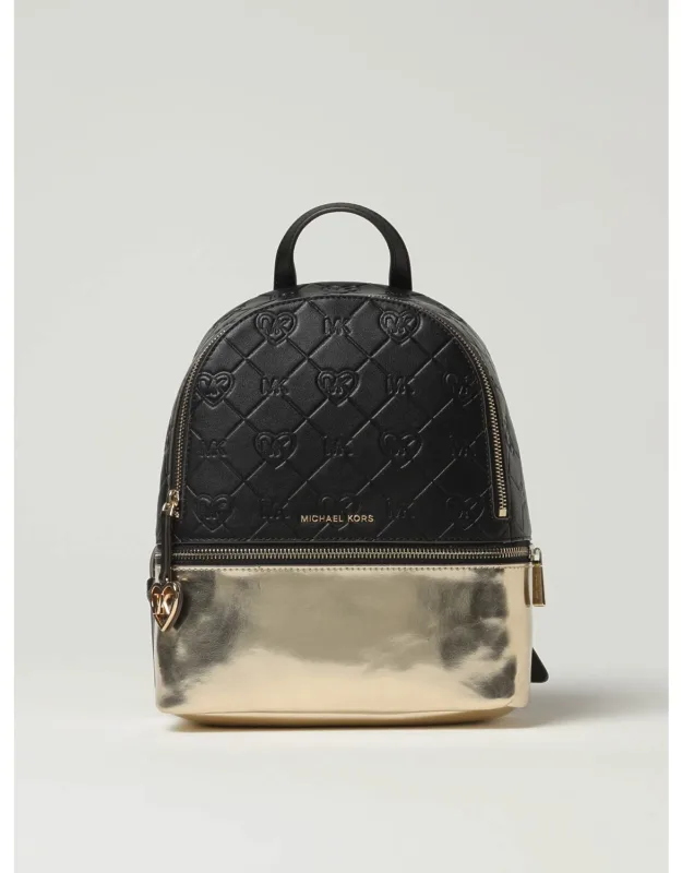 Backpack In Synthetic Leather With All-over Monogram