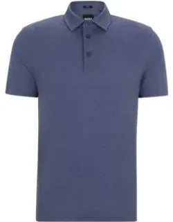 Slim-fit Polo Shirt With Striped Collar