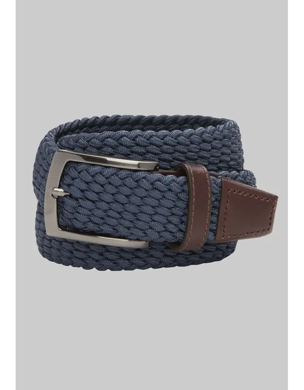 Woven Stretch Knit Belt - Long
