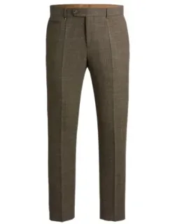 Slim-fit Trousers In Melange Stretch Cloth