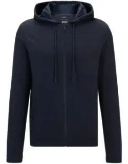 Zip-up Regular-fit Hoodie In Performance Fabric