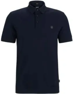Mercerized Cotton Polo Shirt With Double Monogram