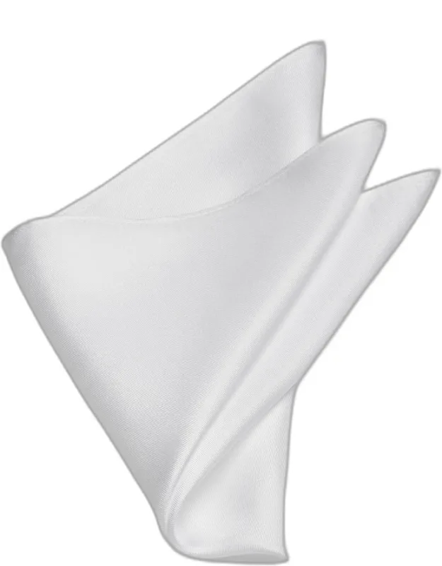 Solid Silk Pocket Square - Timeless Elegance, Soft Fabric