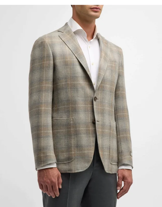 Cashmere Plaid Sport Coat