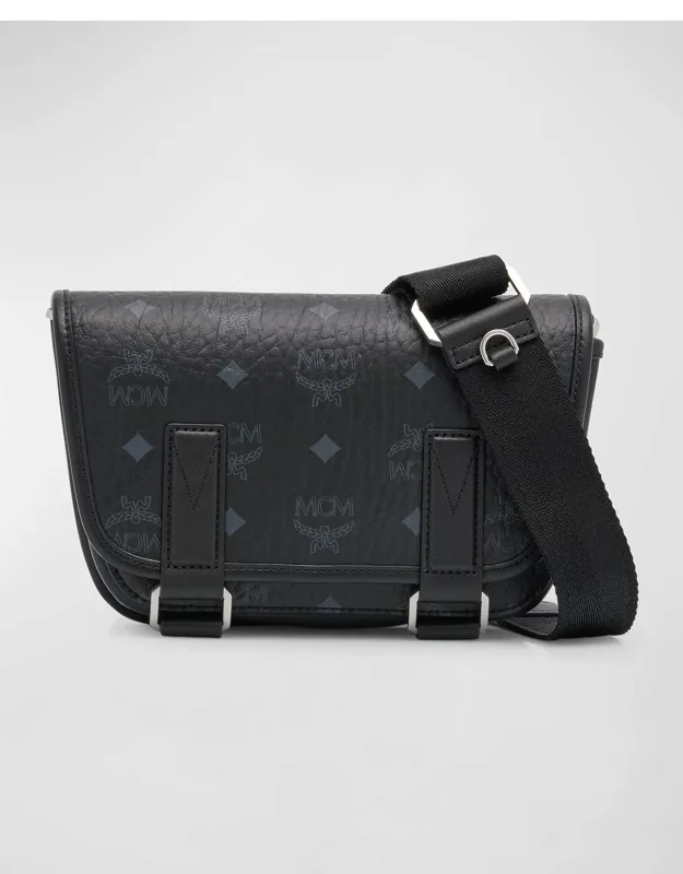Aren Visetos Monogram Messenger Bag