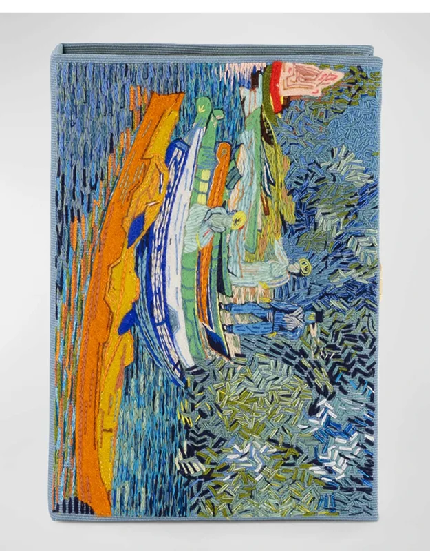 Van Gogh Bank Of Oise Book Clutch Bag