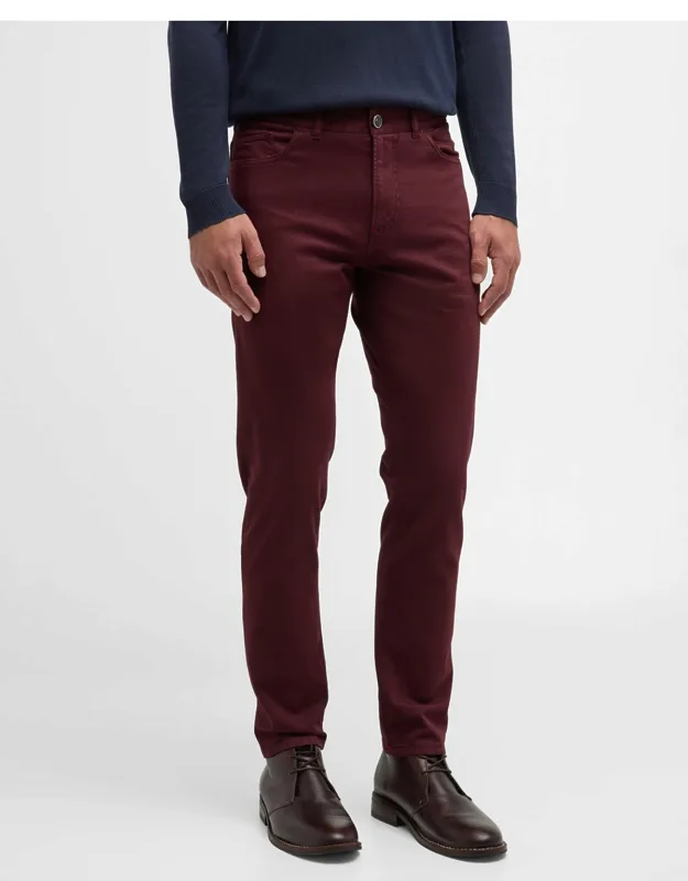 Cashmere-cotton Slim 5-pocket Pants