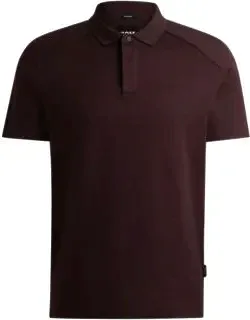 Mercerized Cotton Polo Shirt With Ripstop Structure