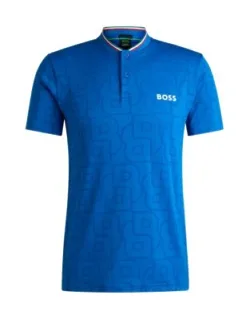 Monogram-mesh Jacquard Polo Shirt