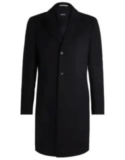 Slim-fit Coat In Wool And Cashmere