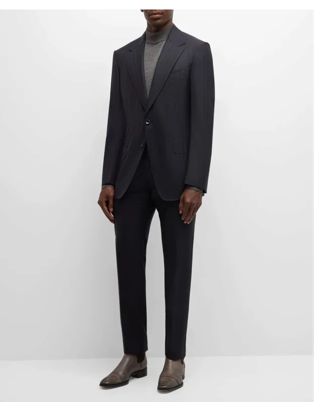 Shelton Herringbone Stripe Suit