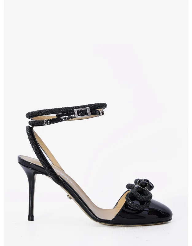 Double Bow Closed Toe Sandals