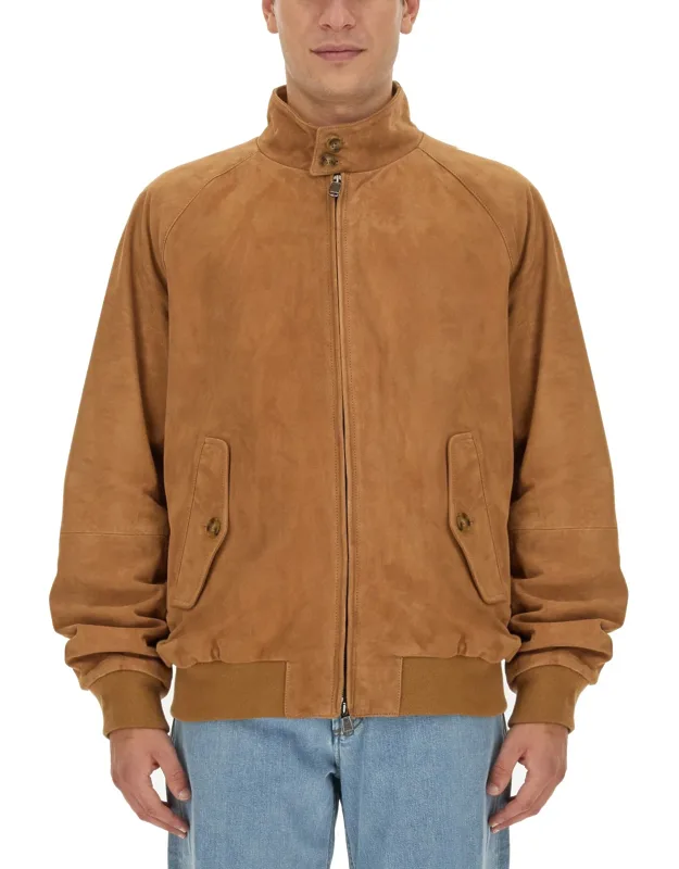 Baracuta Jacket Made In India, Model Is 185 Cm Tall