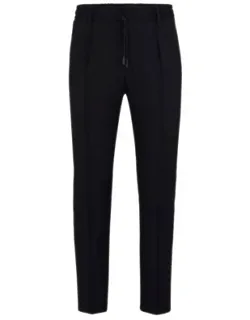 Slim-fit Trousers In A Striped Wool Blend