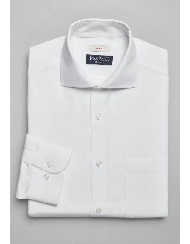 Reserve Collection Slim Fit Cutaway Collar Dress Shirt