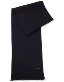 Raschel-knit Wool Scarf