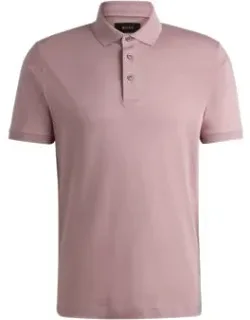 Regular-fit Polo Shirt In Mercerized Italian Cotton