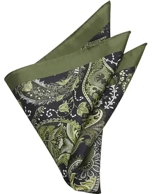 Botanical Paisley Silk Pocket Square