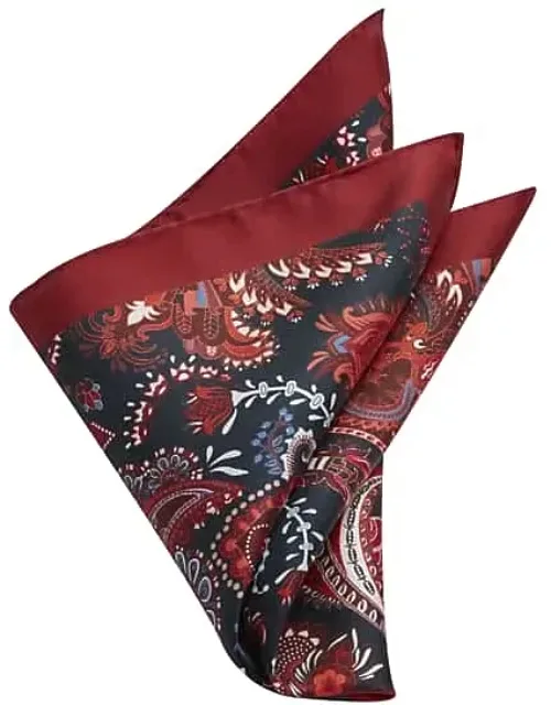 Botanical Paisley Silk Pocket Square