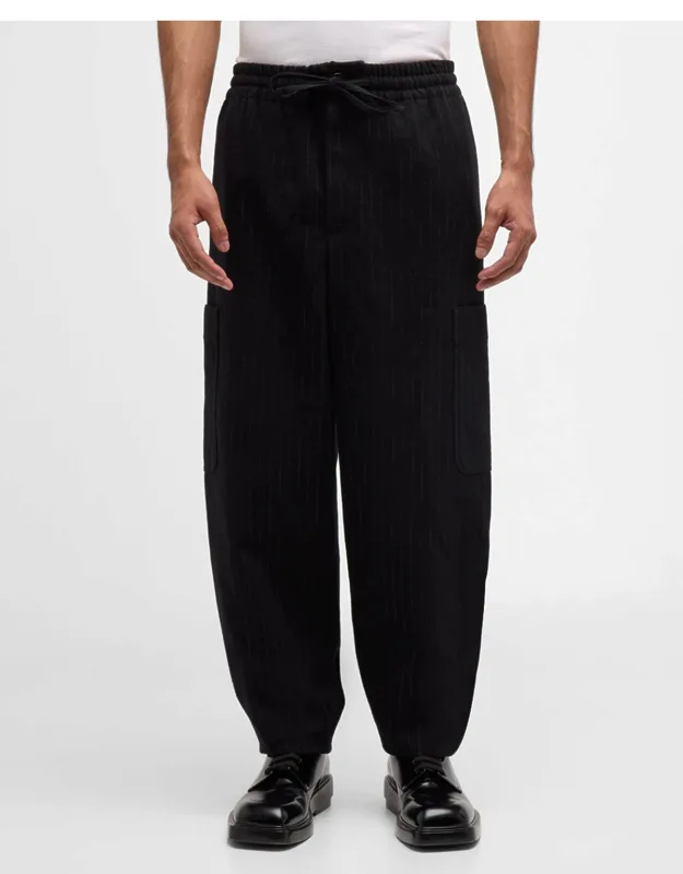 Striped Cargo Jogger Pants