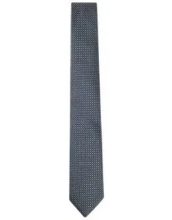 Silk Tie With Jacquard Pattern