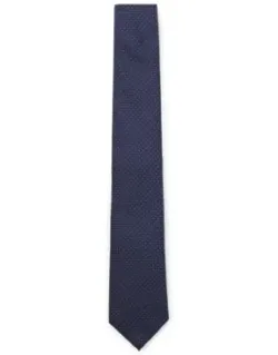 Silk Tie With Jacquard Pattern