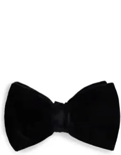 Pre-tied Bow Tie In Cotton Velvet