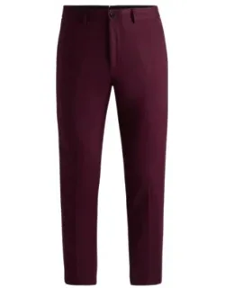 Slim-fit Trousers In Cotton, Cashmere, And Stretch