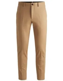 Slim-fit Trousers In Cotton, Cashmere, And Stretch