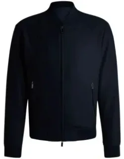 Slim-fit Jacket With Two-way Front Zip