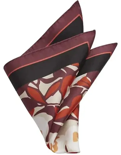 Cubism Floral Silk Pocket Square